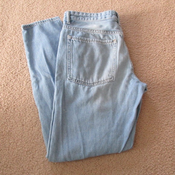 Forever 21 Distressed Jeans Womens Size 26 Blue Destroyed Light Wash Denim Pants - Picture 3 of 8